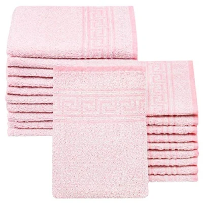 Afbeelding van ZOLLNER 20 washandjes, 16 x 22 cm, katoenmix, 340 g/m², roze