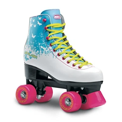 Afbeelding van Roces Rolschaatsen Maat 35Volwassenen blauw wit roze groen