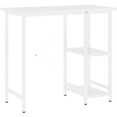 Afbeelding van Computerbureau 80x40x72 cm MDF en metaal wit