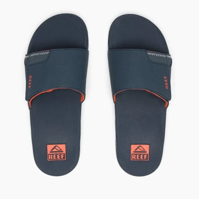 Afbeelding van Reef FANNING SLIDE navy/orange/white Heren Slippers