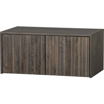 Afbeelding van WOOOD New Gravure Kistbank Essen Espresso 40x88x50