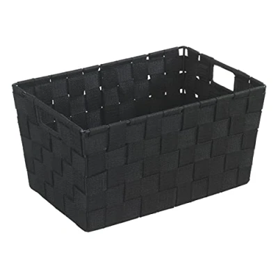 Afbeelding van WENKO Badkamermand Adria S, zwart badmand. Inhoud: 6,24 l, polypropyleen, 30 x 15 20 cm,