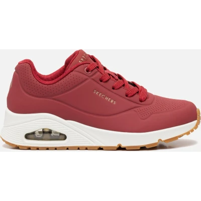 Afbeelding van Skechers Sport UNO X Goldcrown Sneakers laag, Dames, Maat: 36, Red/pink Hoogwaardig imitatieleer