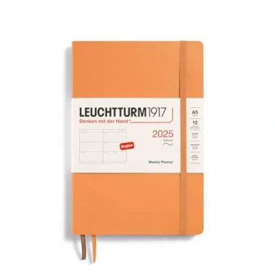 Afbeelding van Leuchtturm1917 Weekly Planner A5 Medium 12 maanden 2025 Softcover Apricot