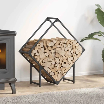 Afbeelding van Brandhoutrek 80x25x80 cm koudgewalst staal antracietkleurig