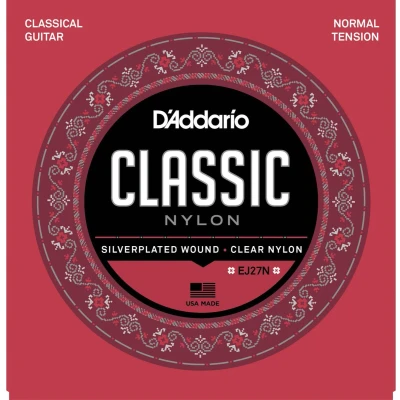 Afbeelding van D&#039;Addario K Git.snaren Classic EJ27N 3/4 Size, zilverplated, Normal Klassieke gitaarsnaren