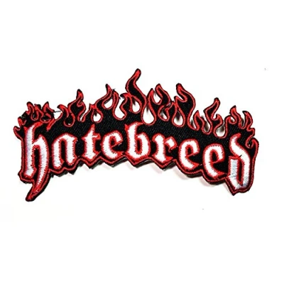 Afbeelding van Hatebreed Vlam Muziek Rock Band Logo Heavy Metal Punk Iron on Sew Patch Jas T Shirt Naaien IJzer Borduurwerk op Symbool Badge Doek Fancy Panel