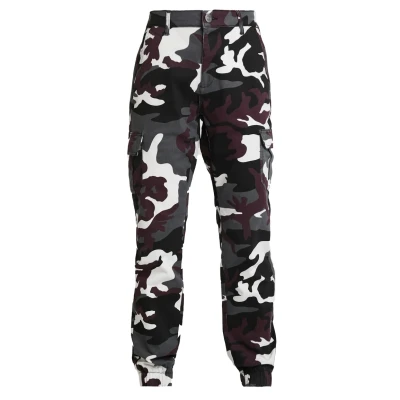 Afbeelding van Urban Classics Ladies HIGH Waist CAMO Cargo Pants Broek, Dames, Maat: 26, Wine