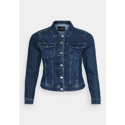 Afbeelding van ONLY Carmakoma Carwespa Jacket Spijkerjas, Dames, Maat: 42, Dark blue denim
