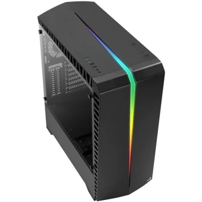 Image de AeroCool Scar Tour ATX panneau latéral fenêtré (verre trempé) pas d&#039;alimentation (ATX) noir USB/Audio