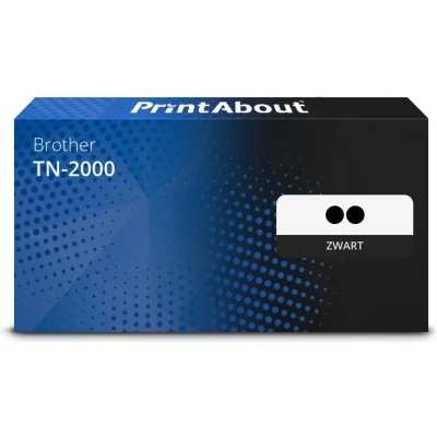 Afbeelding van Huismerk Brother TN 2000 Toner Zwart Voordeelbundel 2 pack Extra hoge capaciteit