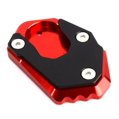 Afbeelding van Kawasaki ER 6N ER6F Z650 Z900 Z900RS Z1000RS Z1000 Z1000SX motorfiets standaard verlengplaat aluminium rood