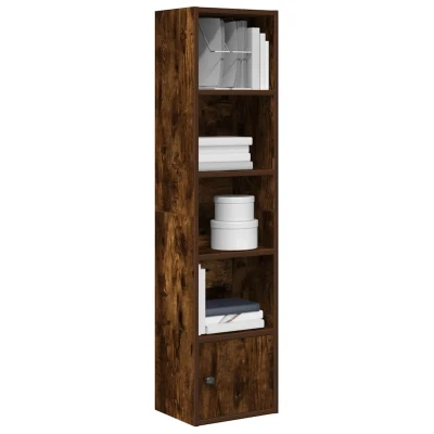 Afbeelding van vidaXL Boekenkast 31x24x127 cm bewerkt hout gerookt eikenkleurig