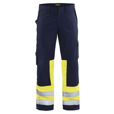 Image de Pantalon multinormes marine/jaune fluorescent