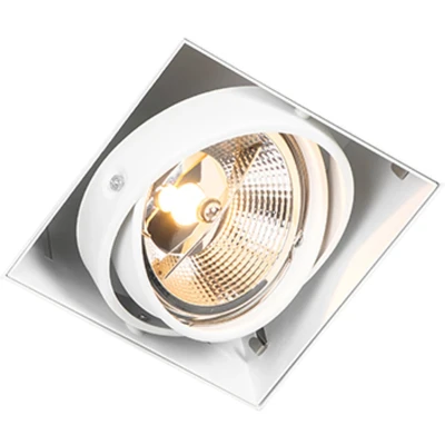Afbeelding van QAZQA Inbouwspot wit GU10 AR111 trimless verstelbaar Oneon