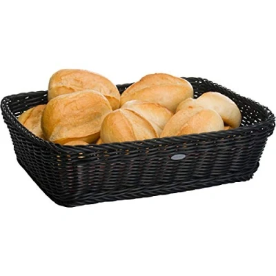 Afbeelding van Westmark multifunctionele mand, geschikt voor hotels en horeca, rechthoekig, ca. 37 x 30 9 cm, kunstvezel, Saleen Edition, zwart, 02052019101