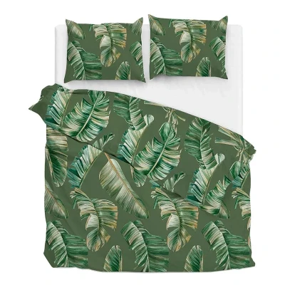 Afbeelding van Zo Home Dekbedovertrekset Katoen Satijn Alanzo green 260x200/220cm
