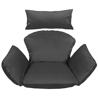 Afbeelding van Hangende hangmat stoelkussens, waterdichte stoelbekleding, voor terras, tuin, schommel, hangmand, zitkussen, grafietgrijs [114]