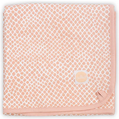 Afbeelding van Jollein Deken Jersey Wieg 75x100cm Snake Pale Pink
