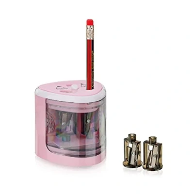 Afbeelding van Peach PO102, Elektrische puntenslijper, Roze, Wit, 1,2 cm, 6 mm, Batterij/Accu