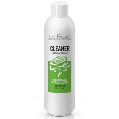 Image de LaRosa Nail CLEANER Dégraissant ongles 1l Pour essuyer la base de vernis gel manucure UV LED désinfecter l’ongle et éliminer les couches collantes, PREP plus WIPE CLENASER