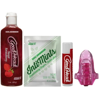 Afbeelding van Doc Johnson GoodHead Lick It Kit Aardbei