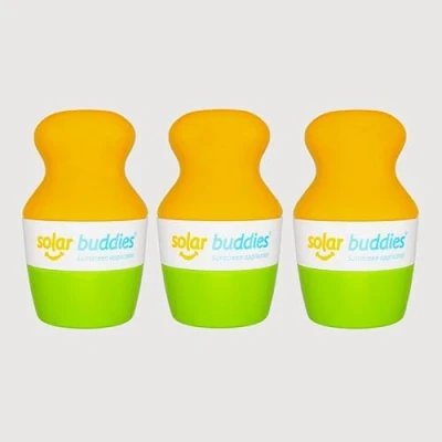 Afbeelding van Triple Green Solar Buddies Hervulbare Roll On Spons Applicator voor Kinderen, Volwassenen, Gezinnen, Reizen, 100 ml, Reisvriendelijk Zonnebrandcrème, Zonnecrème en Lotions (Groen, Groen, Groen)