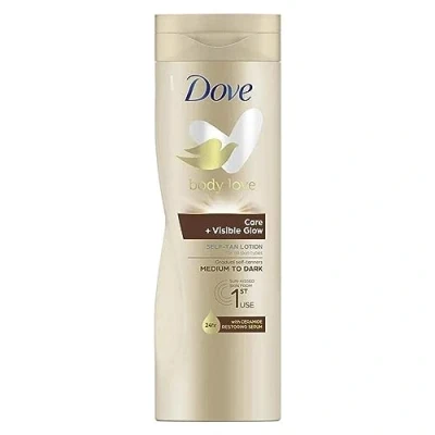 Afbeelding van Dove Body Love Care + Visibe Glow Self Tan Lotion 400 ml medium to dark (6 stuks)