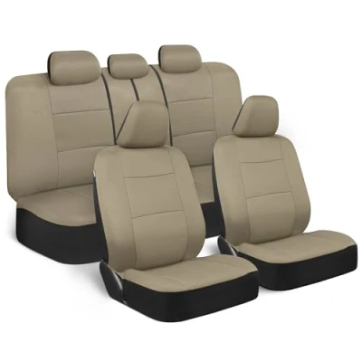 Afbeelding van BDK Os 309 ab Polycloth Auto, 11 delig, voor en achter, Covers Split, zitbank, robuust, beige