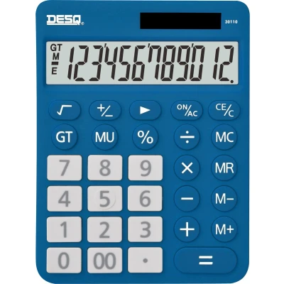 Afbeelding van Desq bureaurekenmachine New Generation XLarge 30110, donkerblauw