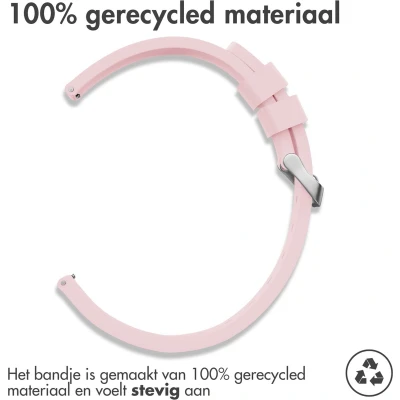 Afbeelding van iMoshion Siliconen 24 mm bandje Geschikt voor Suunto 7 / 9 (Baro) Sony Smartwatch 2 Roze