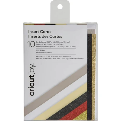 Afbeelding van Cricut Glitzer &amp; Glam Kaartenset Taupe, Crème, Wit