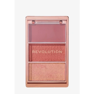 Afbeelding van Makeup Revolution Blush ICON Palette AURA Points Rose Rouge, Maat: 2.8 g,