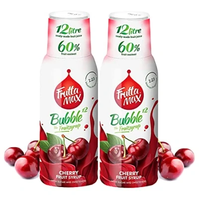 Image de FruttaMax Concentré de sirop fruits Moins sucre avec 60% convient pour machine à soda 500ml (Cerise)
