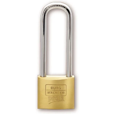 Afbeelding van Burg Wächter Profi messing hangslot met hoge beugel gelijksluitend 30 mm