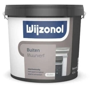 Afbeelding van Wijzonol Muurverf voor Buiten 5 liter Muurverven