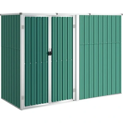 Afbeelding van VidaXL Tuinschuur 225x89x161 cm gegalvaniseerd staal groen
