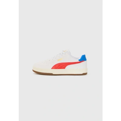 Afbeelding van Puma CAVEN 2.0 Retro JR Sneaker, White for All Time Red Gum, 37 EU, 4.5 UK