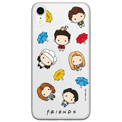Afbeelding van ERT GROUP Friends 013 origineel gelicentieerd iPhone XR mobiele telefoonhoesje perfect passend bij de vorm van telefoon, gedeeltelijk bedrukt