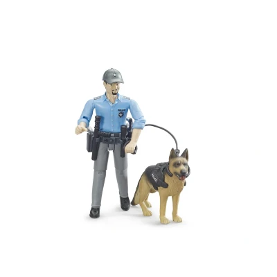 Afbeelding van Politieagent met hond van Bruder