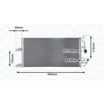 Afbeelding van Magneti Marelli Airco condensor 350203852000