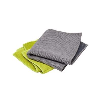 Afbeelding van KitchenCraft 2 in 1 microvezel theedoeken, 30 x cm, groen/grijs, 3 stuks