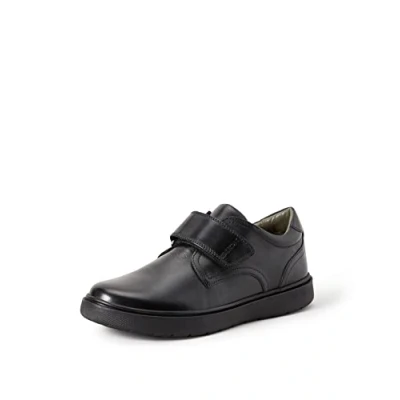 Afbeelding van Geox Boys Leather J Riddock Touch Fastening Shoe (Black)
