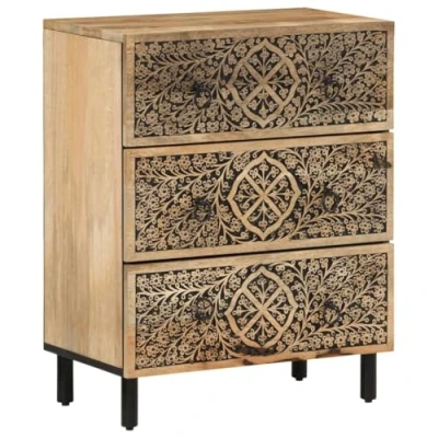 Afbeelding van Bijzetkast 60x33x75 cm massief mangohout