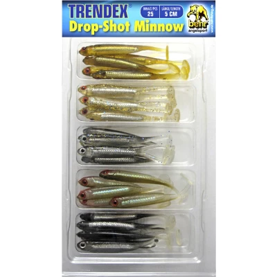 Afbeelding van Behr Trendex Drop Shot Minnow 5 cm pack/ 25 pcs Kunstaas set