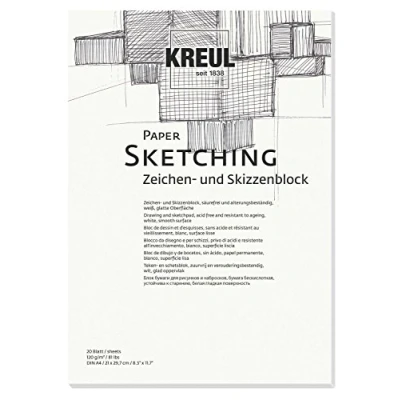 Afbeelding van KREUL Paper A4 Schetsblok 20 sheets 120gr