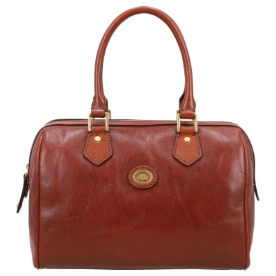 Afbeelding van The Bridge Story Donna Ladies Barrel Handbag brown Damestas