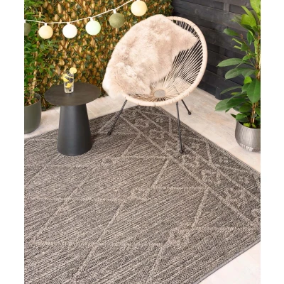 Afbeelding van Bohemian Buitenkleed Retreat Grijs 240x340 Cm