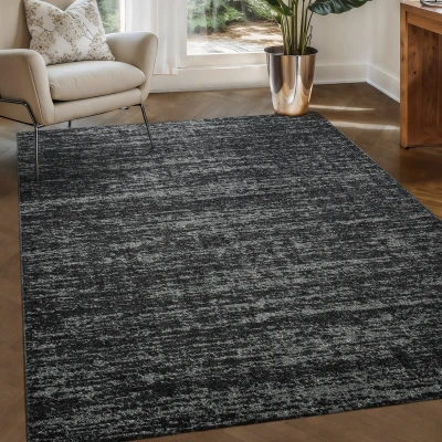 Afbeelding van Relax Oslo Laagpolig Effen Vloerkleed Modern Tapijt Zwart 140x200 cm Rechthoek Polypropyleen Tapijtenloods