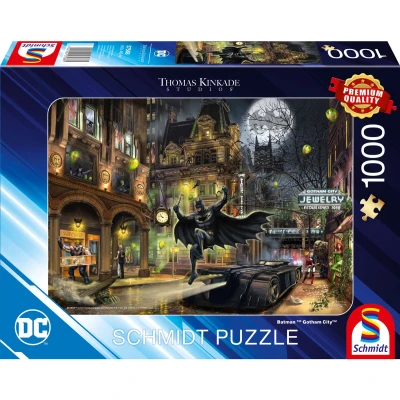 Afbeelding van Batman, Gotham City: Thomas Kinkade Puzzel, DC 1.000 stukjes